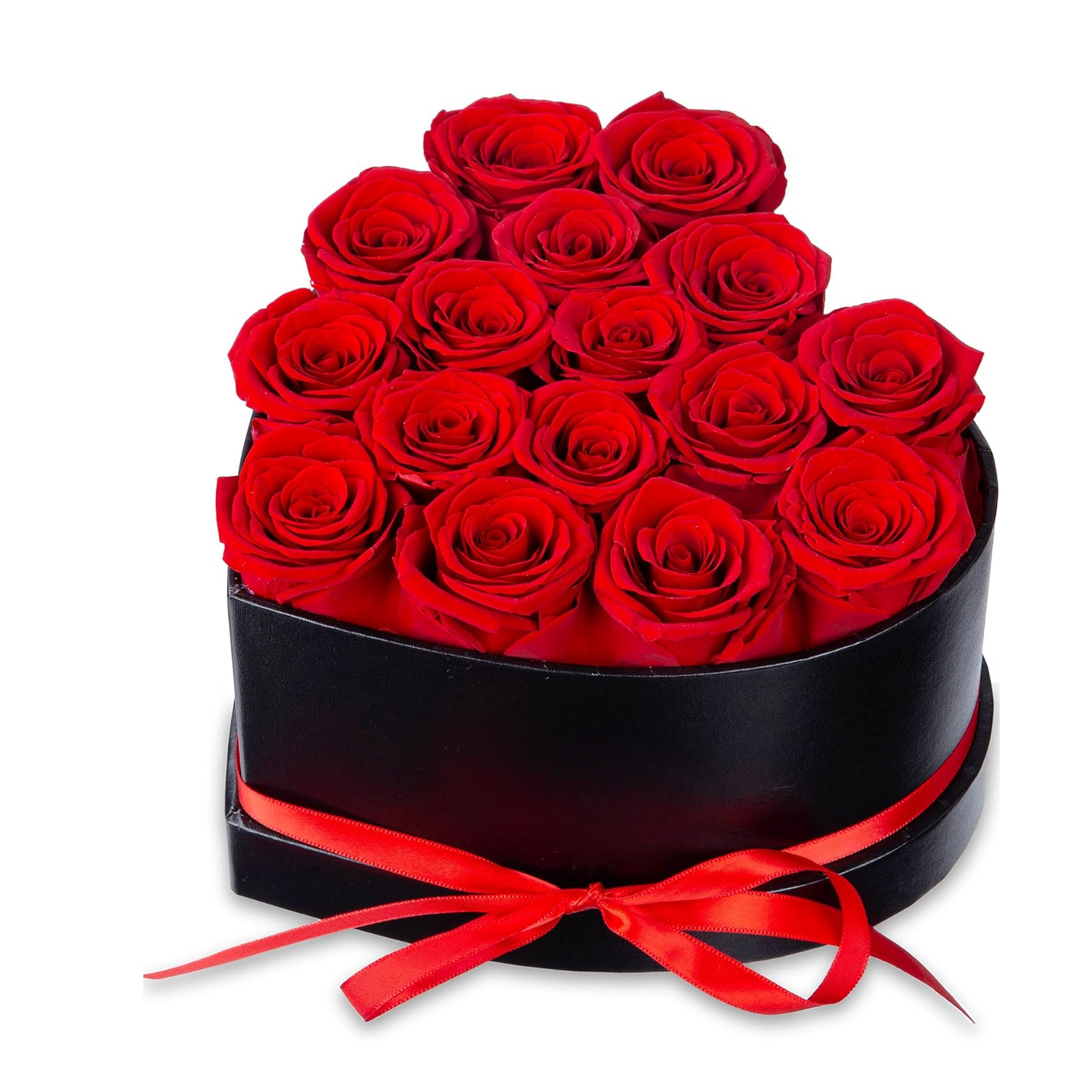 16 Preserved Roses in Heart Box – Forever Rose Gift for Special Occasions