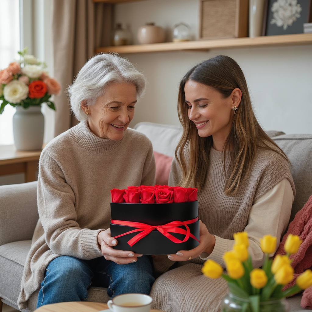 16 Preserved Roses in Heart Box – Forever Rose Gift for Special Occasions