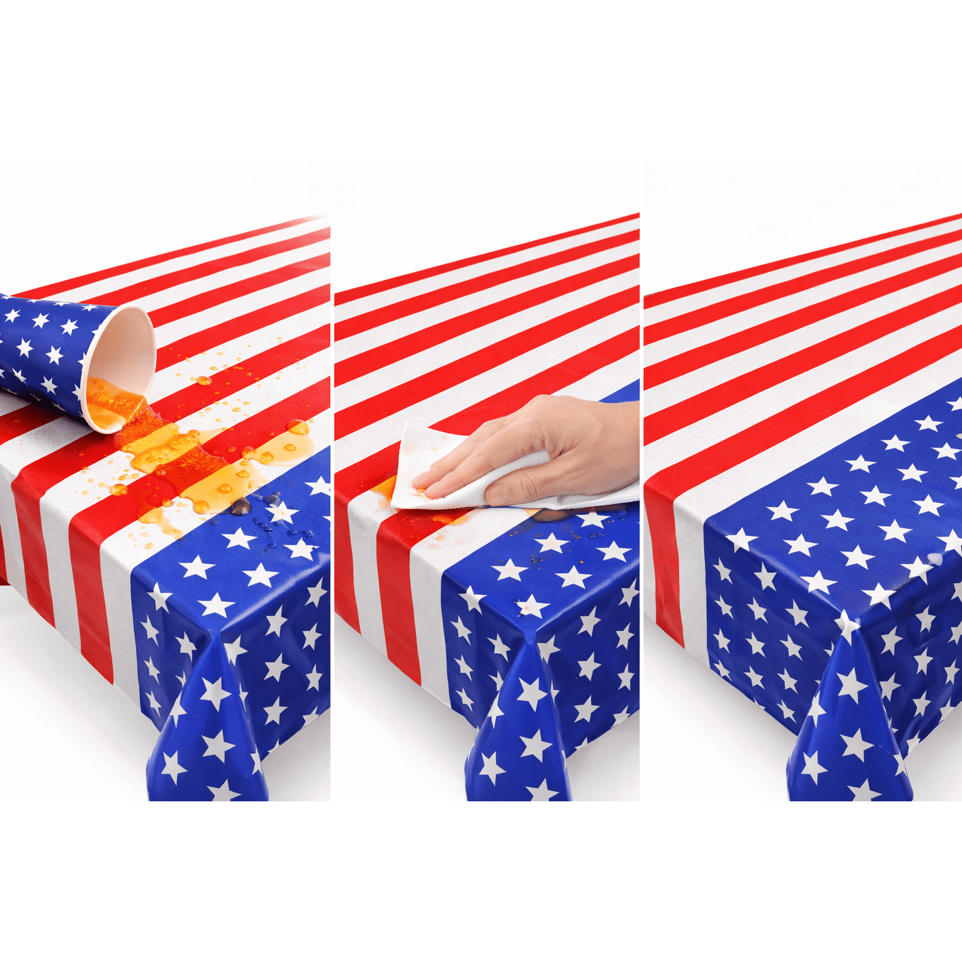 Patriotic Party Supplies Set for 24 Guests - 100 Pieces image 3