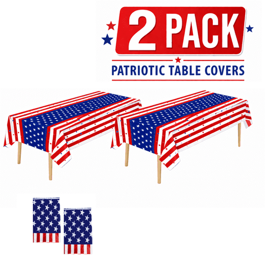 250th Anniversary Patriotic Plastic Table Covers