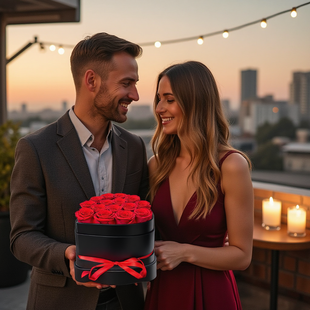 16 Preserved Roses in Heart Box – Forever Rose Gift for Special Occasions