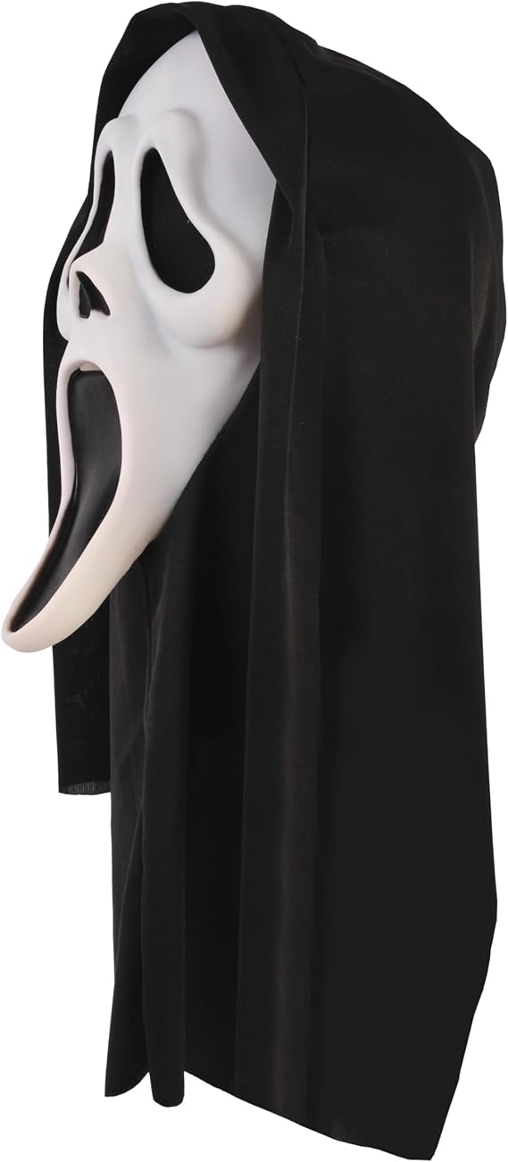 Scary Skull Mask with Creepy Shroud – Full Head Horror Halloween Cosplay Props