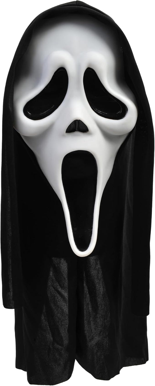 Scary Skull Mask with Creepy Shroud – Full Head Horror Halloween Cosplay Props
