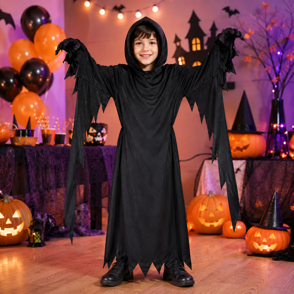 Festive Find Store Scary Unisex Halloween Fancy-Dress Costume Adult, Teens and Kids