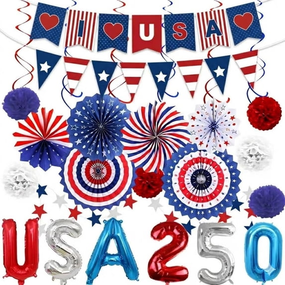 Festive Find Store 27 PCS 4th of July Decorations Set