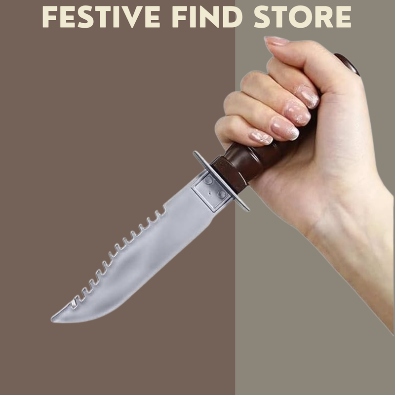 Realistic Prop Knife High-Quality Plastic Horror Weapon for Halloween & Cosplay