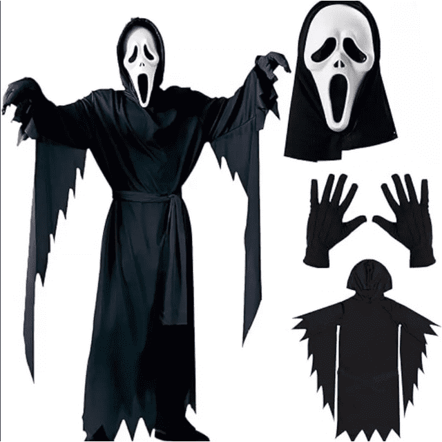 Halloween Scream Ghost Face Halloween Fancy-Dress Costume Adult